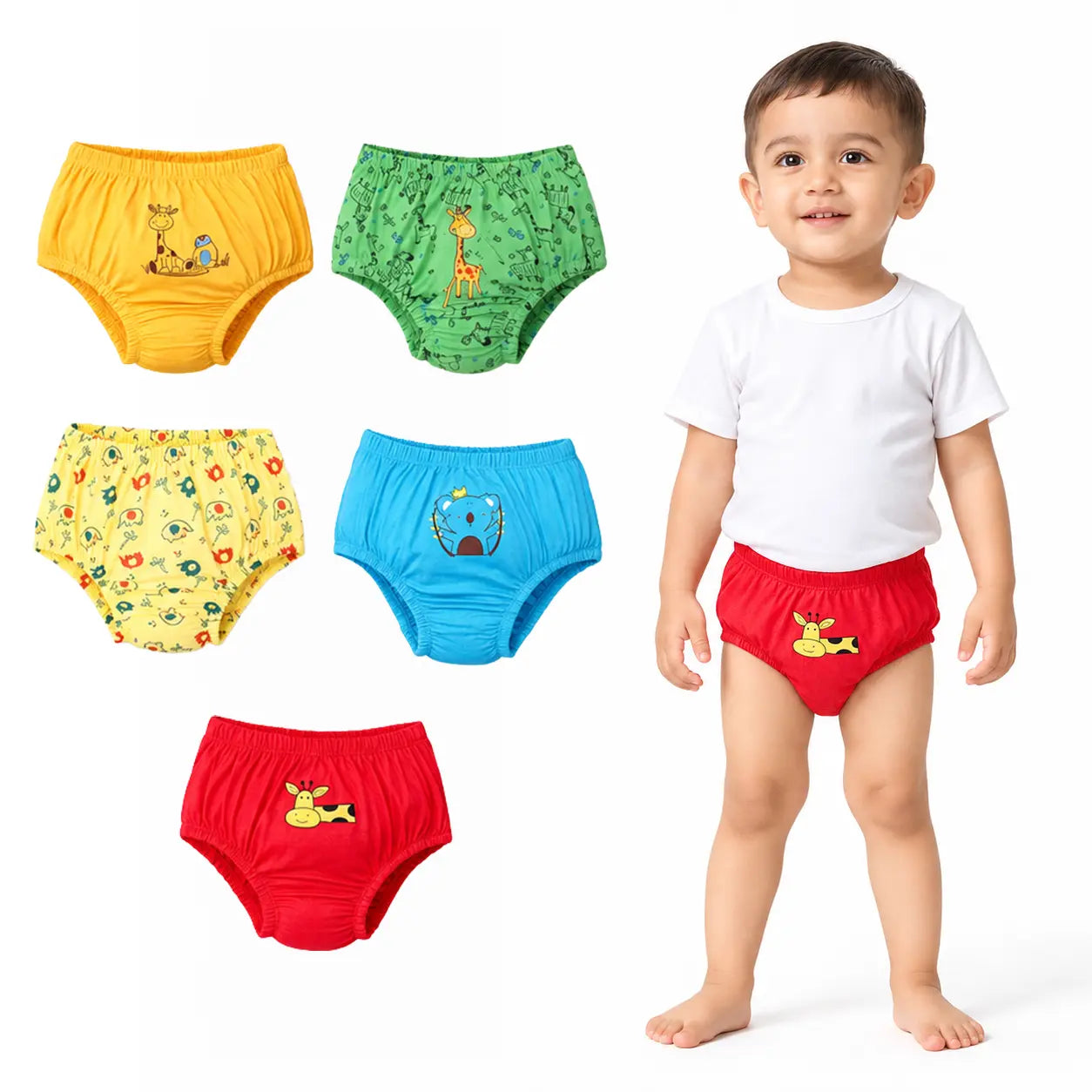 BASIC Cotton Briefs (Wonder Wild) for Kids