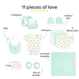 SuperBottoms Pure Love Newborn Baby Gift Set – 11 Newborn Essentials