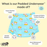 Padded Underwear pack of 6 + 6 Potty Training Colour Changing Stickers