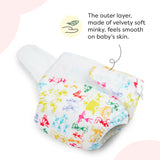 White Warli Newborn UNO Cloth Diaper