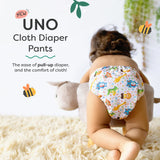 UNO Cloth Diaper Pants 3 Pack-Jungle Beats,Sweet Twinkles & Muddy Meadows