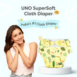 Plant Pals Freesize UNO SuperSoft Cloth Diaper with Velcro
