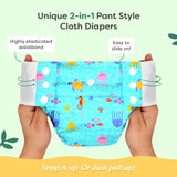 UNO Cloth Diaper Pants - Ocean Bliss