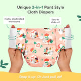 UNO Cloth Diaper Pants Pack of 3 (Climate Tales, Darling Dahlia, Jolly Jingles)