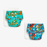 BASIC Cloth Diaper Pack of 2 (Pirates & Peaches)