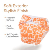 UNO Luxe Cloth Diaper & Soaker Set (Dry Feel Pad + Booster) - Peachy Doodles