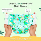 UNO Cloth Diaper Pants Pack of 3 (Climate Tales, Darling Dahlia, Jolly Jingles)