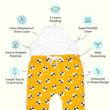 Padded Pajamas with drawstring - Panda