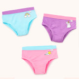 Girl Briefs-Uni-con-verse 3 Pack