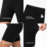 Cycling Shorts for Girls - Pack of 2 (Black Navy Blue)