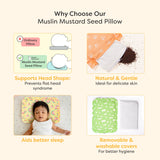 Mustard Seed Pillow with Muslin Cover - Dip n Dream