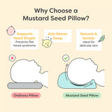 Mustard Seed Pillow with Muslin Cover - Lazy Daisy