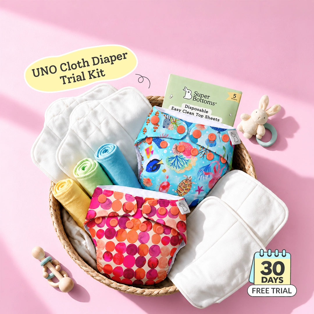 UNO Cloth Diaper Starter Kit with 2 Freesize UNO (Best-price, codes not applicable)