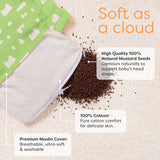 Mustard Seed Pillow with Muslin Cover - Cloud Nest