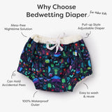 Bedwetting Diapers for Older Kids - Pack of 2 (4-14 years)