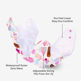 BASIC Cloth Diaper (Icecream) + Diaper Changing Mat - (M) (Peppy pink)