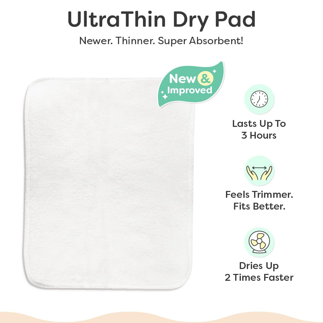 3 BASIC Diaper Changing Ultra Thin Pads