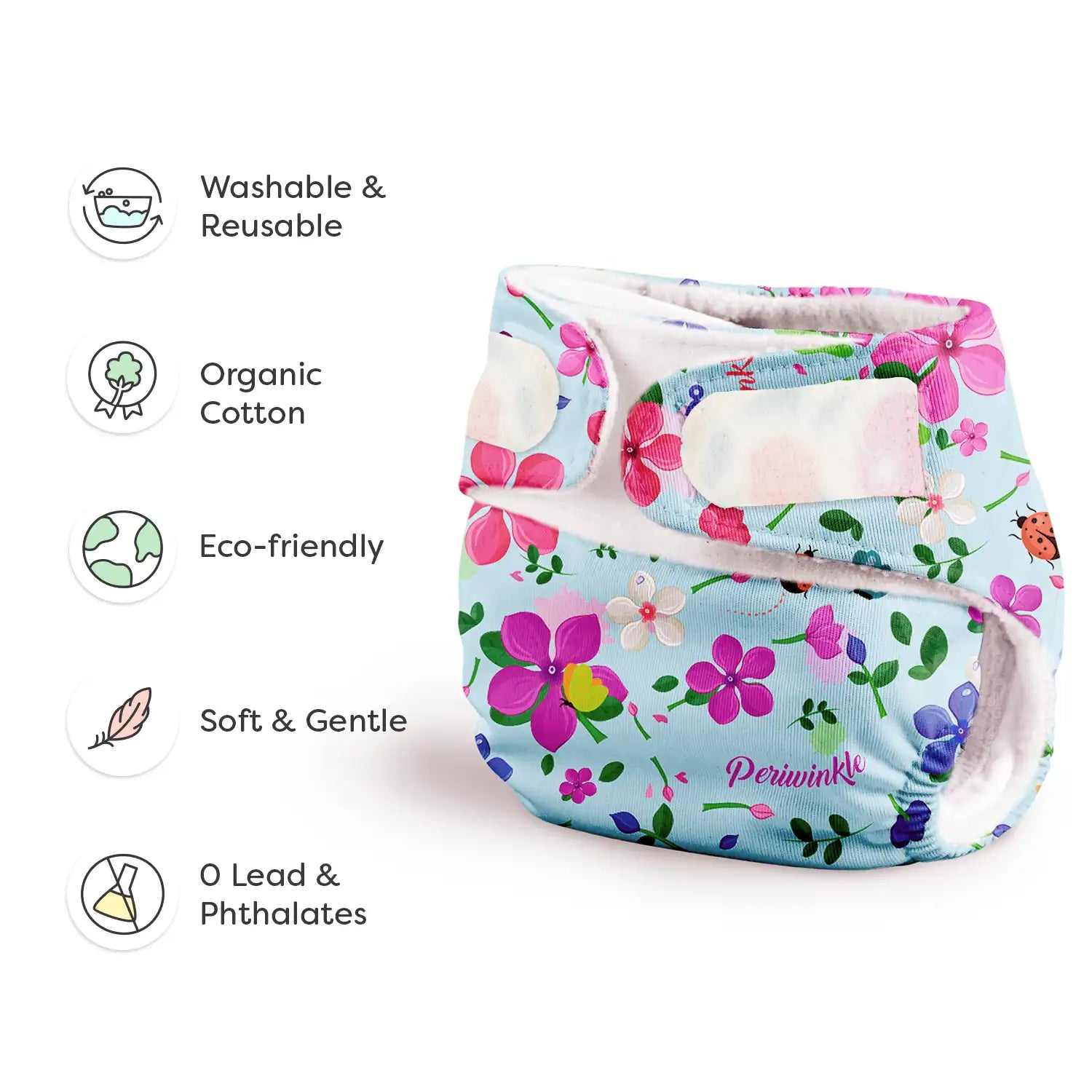 Periwinkle Newborn UNO Cloth Diaper - Main Image