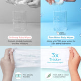 2 pack - 99% Pure Water Baby Wipes (72 pcs)