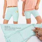 SuperSoft Cycling Shorts for Girls (Mint Green)
