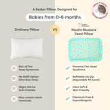 Mustard Seed Pillow with Muslin Cover - Dip n Dream