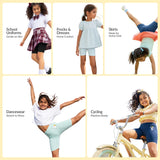 Cycling Shorts for Girls - Pack of 3 (Black)