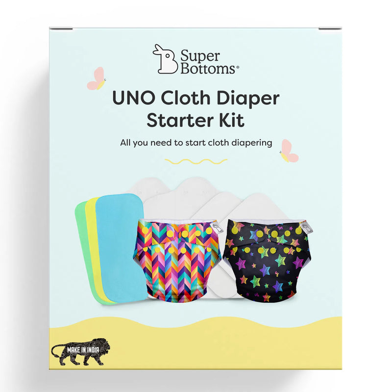 UNO Cloth Diaper Starter Kit with 2 Freesize UNO