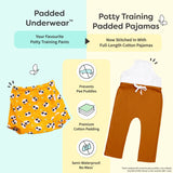 Padded Pajamas with Drawstrings - Brown