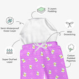 Pack of 3 Padded Pajamas with drawstring - Bummy World