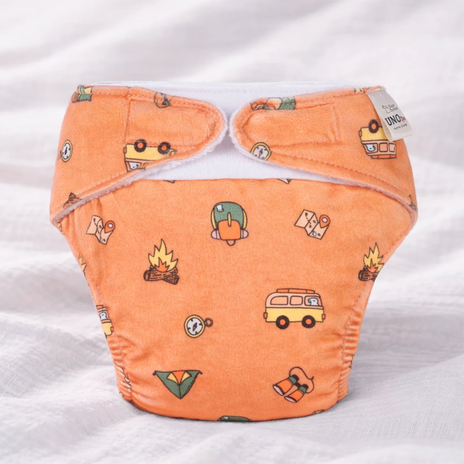 UNO Luxe Cloth Diaper & Soaker Set (Dry Feel Pad + Booster) - Happy Campers