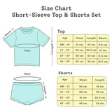 Short Sleeve Top & Shorts Set - Furry Love - 1-2 years