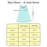 A-line Dress - Tie-Dye Blues (1-2 years)