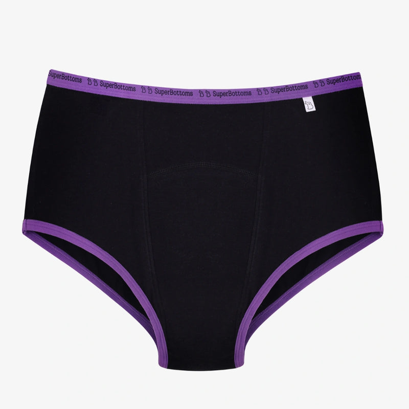 Black Ultra 6X Absorbent Leakproof Period Underwear