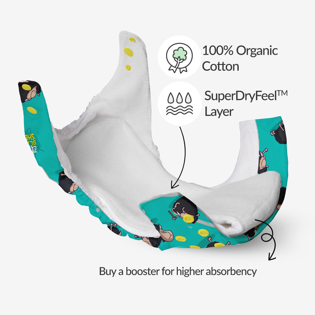 organic Freesize UNO Cloth Diaper Pack for Baby