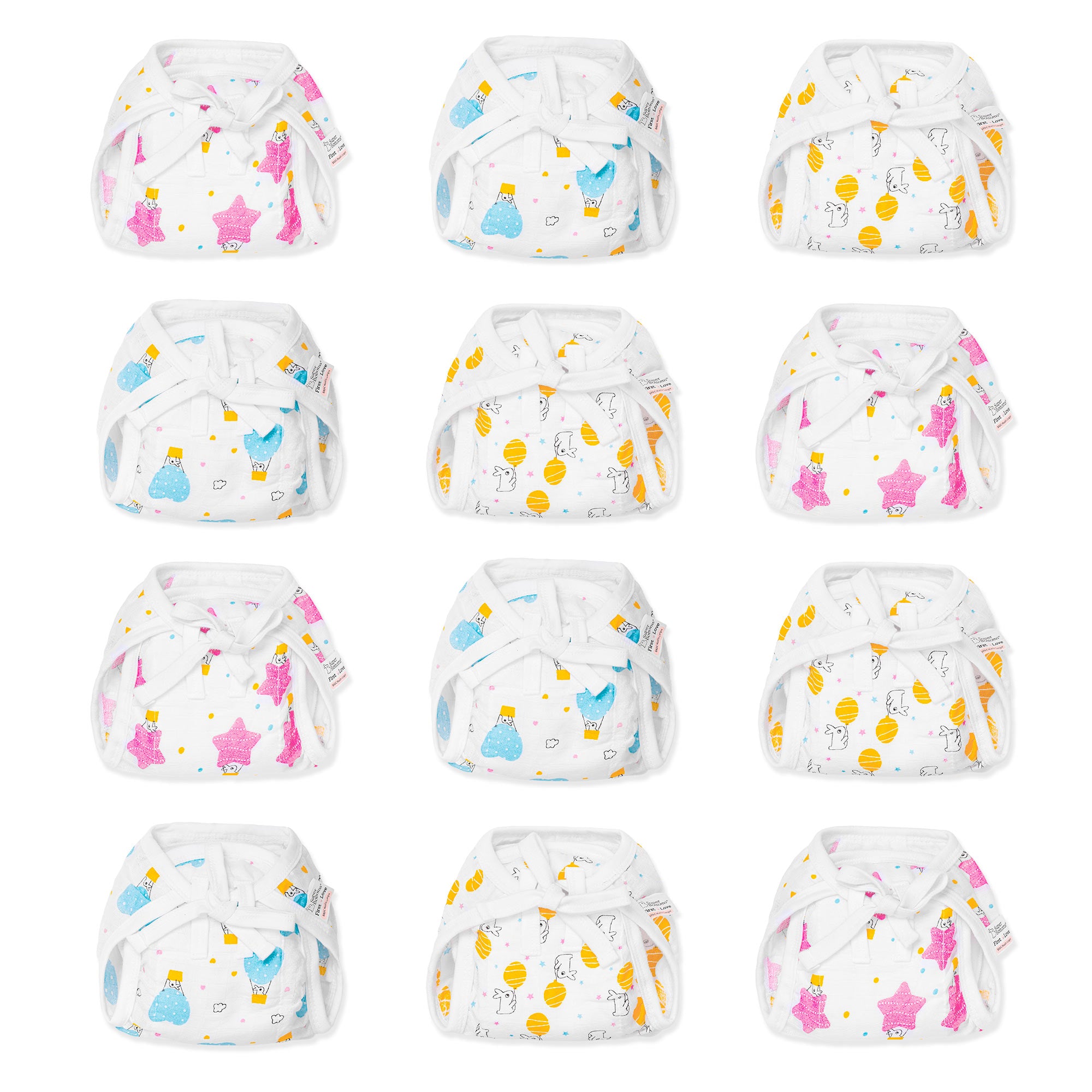 BASIC Muslin Nappy for Newborn by SuperBottoms - Main Image