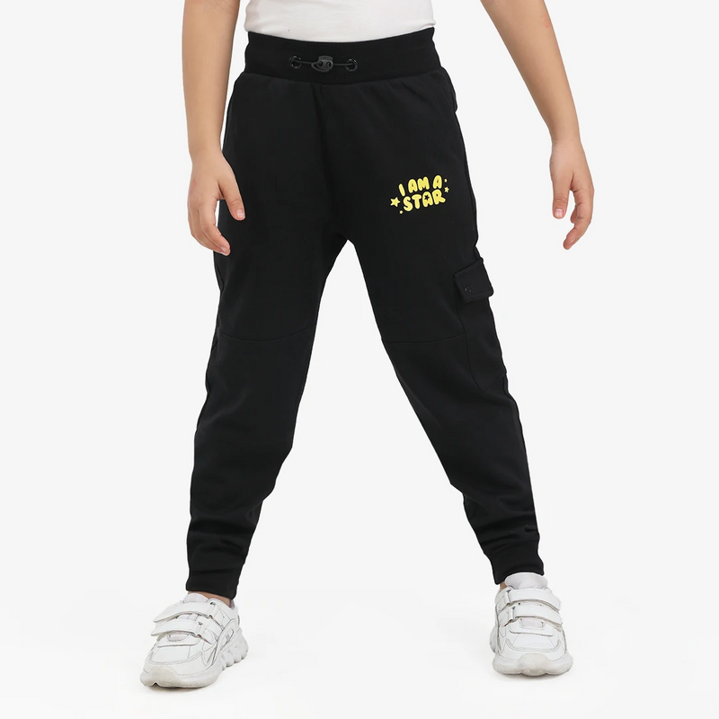 SuperBottoms Premium Joggers for Kids- Black