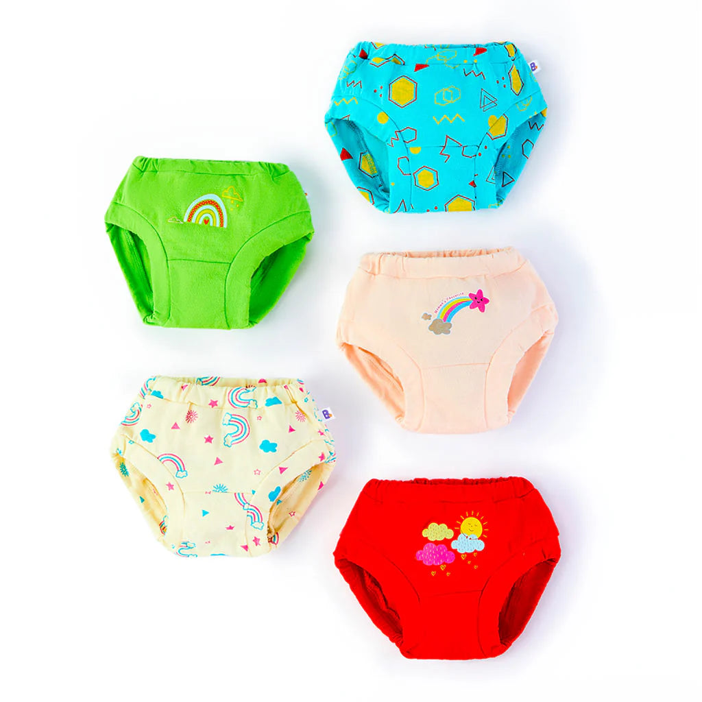 Basic Briefs with Size Issue 5 Pack (No Print choice) 18-24 Months