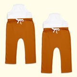 Pack of 2 Adjustable Diaper Pants with Drawstrings - Brown