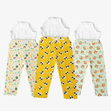 Pack of 3 Diaper Pajamas with drawstring - Jungle Jam