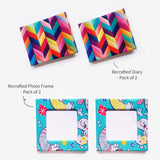 Recrafted Goodies - Pack of 4 (2 Photo frame + 2 Diary)