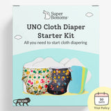 UNO Cloth Diaper Starter Kit with 2 Freesize UNO