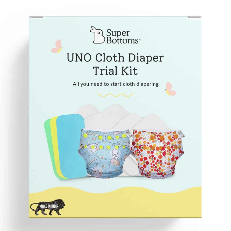 UNO Cloth Diaper Starter Kit with 2 Freesize UNO