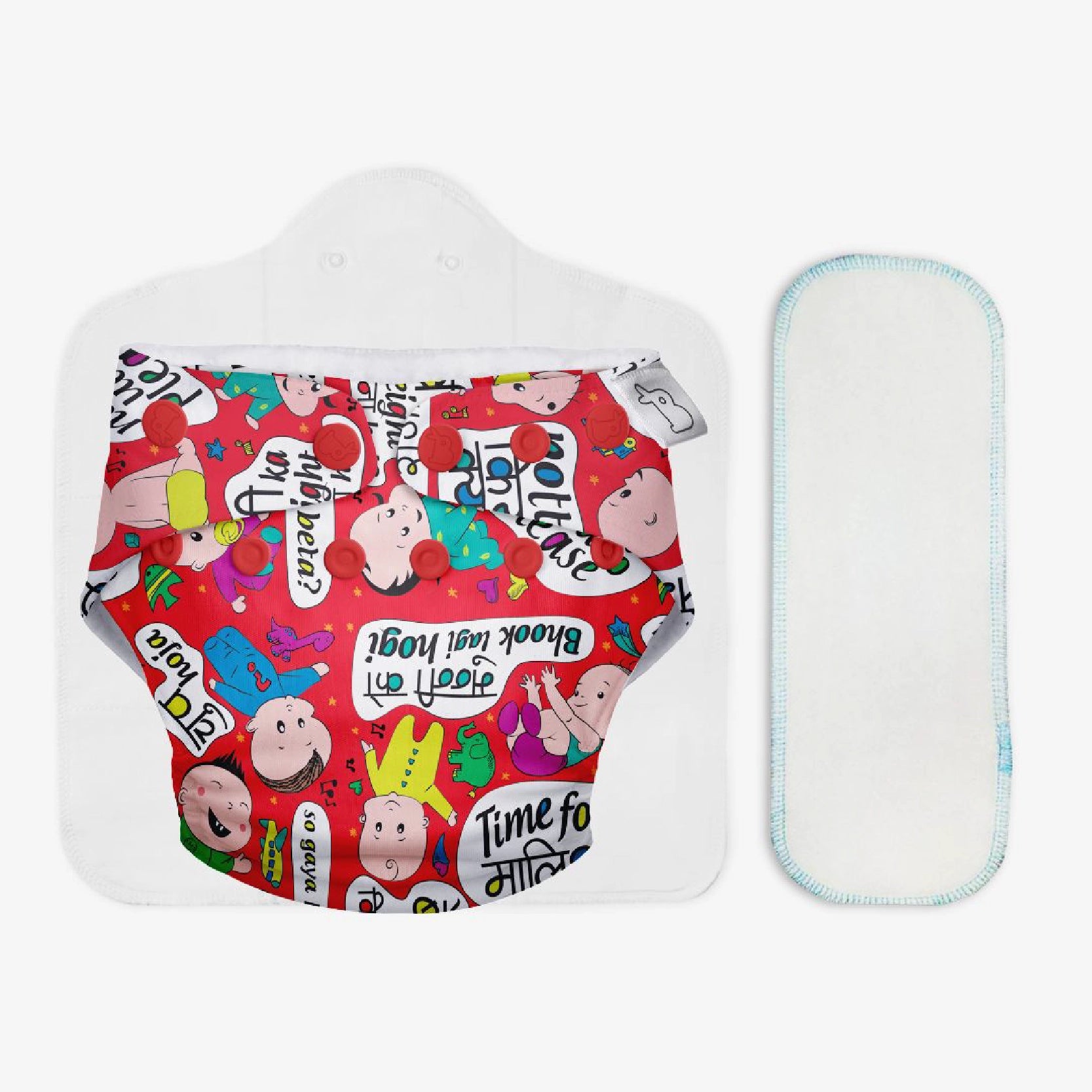 Heavy Wetter Combo (UNO Cloth Diaper + Magic Pad + Very Heavy Wetter Booster Pad)