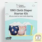 UNO Cloth Diaper Starter Kit with 2 Freesize UNO