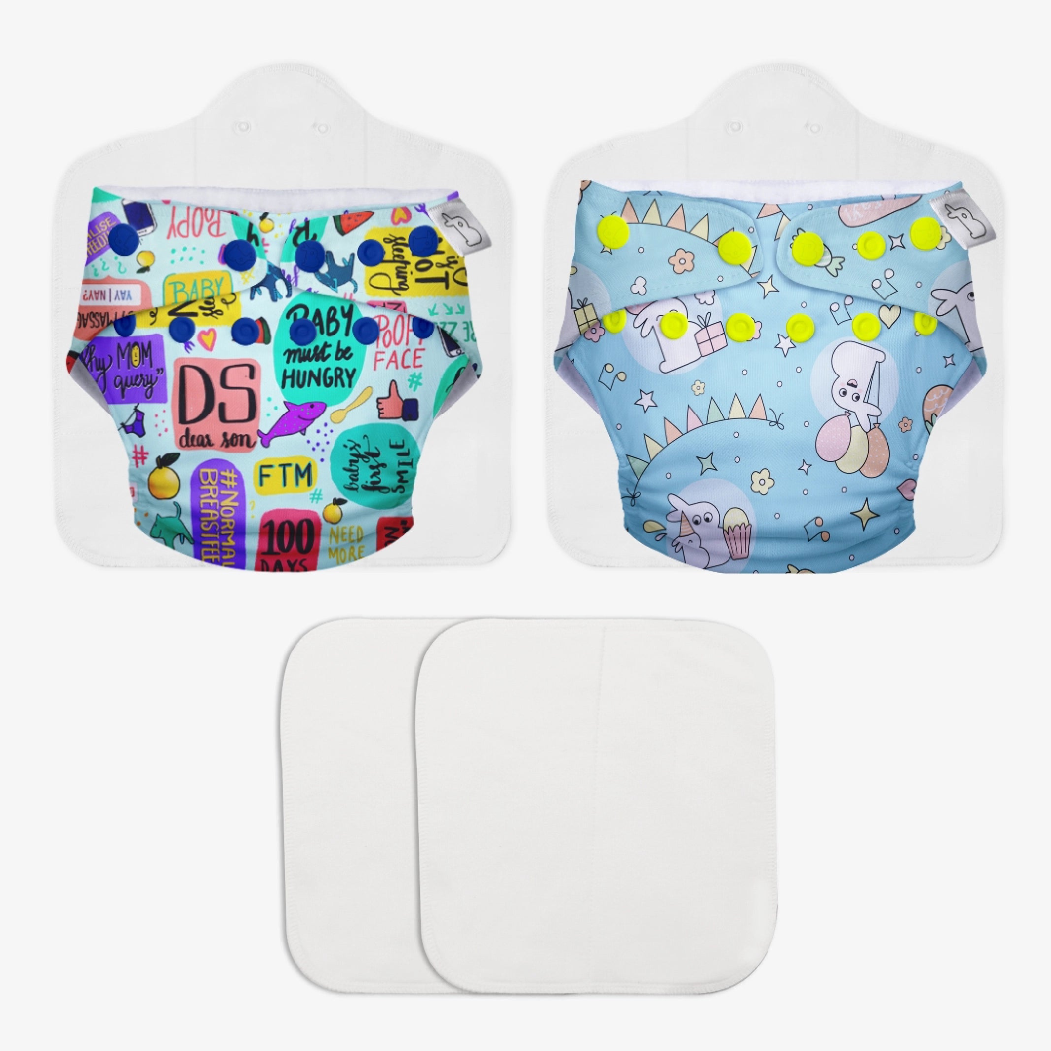 Freesize UNO Cloth Diaper Booster Pads Hunny Bummy Mommy Talk SuperBottoms