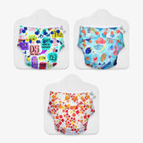 Pack of 3 UNO Regular Cloth Diaper + 3 Dry Feel Magic Pads