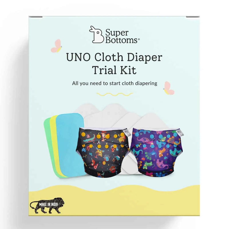 UNO Cloth Diaper Starter Kit with 2 Freesize UNO