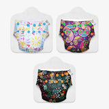 Pack of 3 UNO Regular Cloth Diaper + 3 Dry Feel Magic Pads
