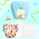 Freesize UNO Cloth Diaper, Pads & Charmling