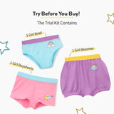 Girl Brief, Bloomer Boyshort Starter Kit